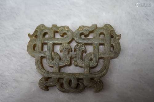 A Carved  Antique Jade