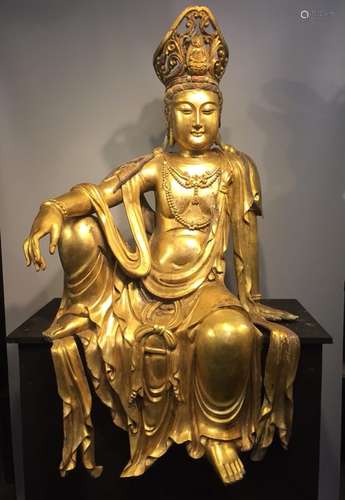 A Gilt Bronze Buddha Statue