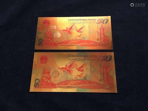 2 Paper Bill Banknote