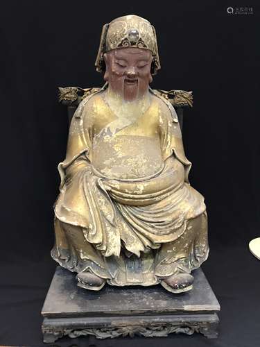 A Gilt Bronze Buddha Statue