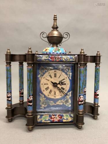 A Qing Cloisonne Clock