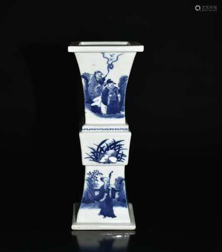 Kangxi Mark, A Blue and White Vase