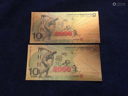 2 Paper Bill Banknote