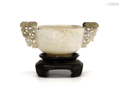 Chinese Black and White Jade Cup, Ching period