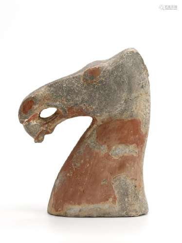 Han Pottery Horse Head