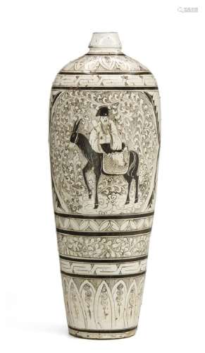 Large T'su-Chou Meiping Vase