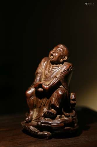 Chinese Bamboo Carved Luohan