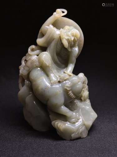 Chinese Jade Carved Luohan