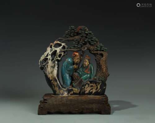 Chinese Soapstone Carving Group