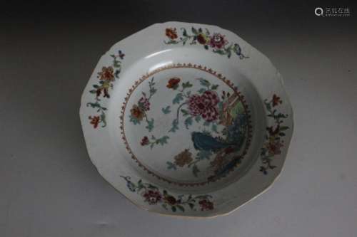 Chinese Export Famille Rose Plate