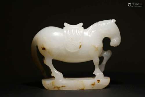 Chinese White Jade Horse