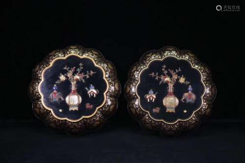 Two Large Chinese Lacquer Cover Boxes