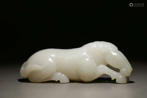 Chinese White Jade Horse