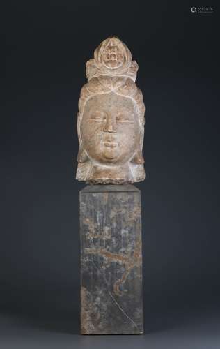 A Large and Heavy Chinese Buddha Head