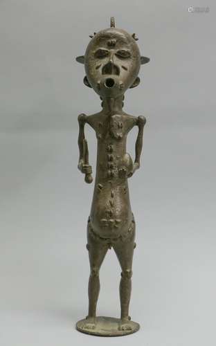 African Bronze Sculpture of the God of Eternity