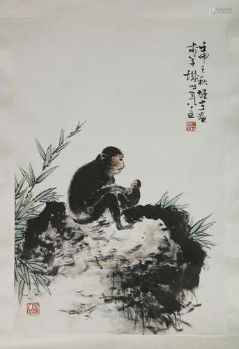 Chinese Watercolor Painting of Chen Shi Fa