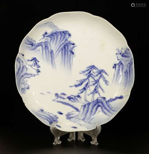 Japanese Blue/White Dish