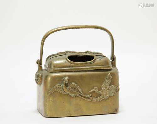 Chinese Bronze Hand Warmer