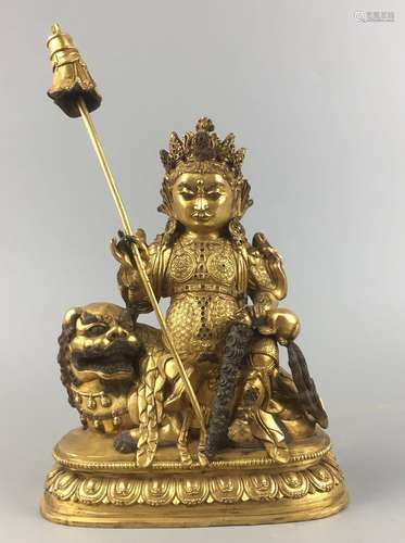 Chinese Gilt Bronze Buddha