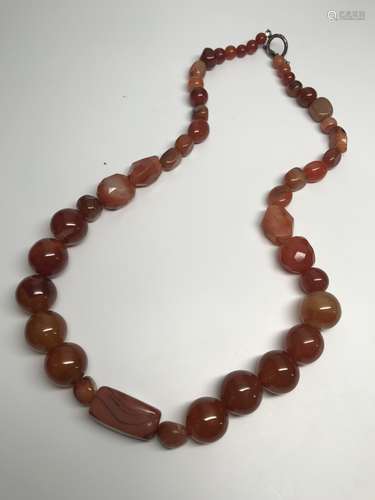 Chinese Agate Beads Necklace