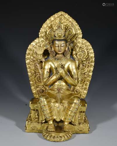 Chinese Gilt Bronze 