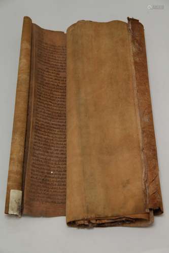 ANTIQUE TORAH SCROLLS ON LAMBSKIN