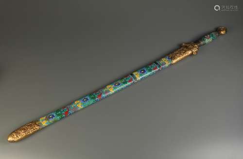 Chinese Cloisonne Sword