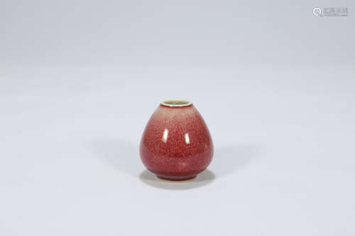 Chinese peachbloom glazed porcelain washer.