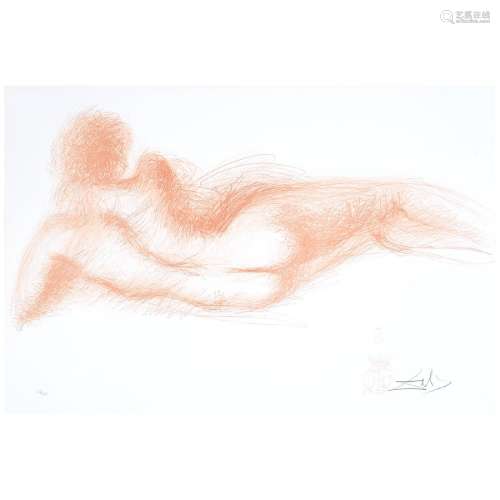 Salvador Dali "Femme nu de dos" lithograph