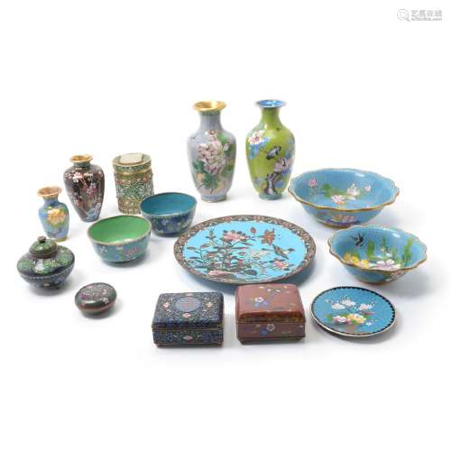 Large Group of Cloisonne Wares, 20th Century
