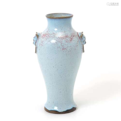 Glazed Stoneware Vase, 19th Century