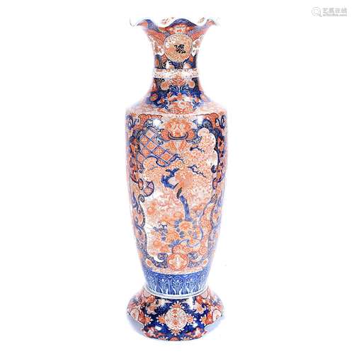 Massive Imari Vase and Stand, Meiji Period