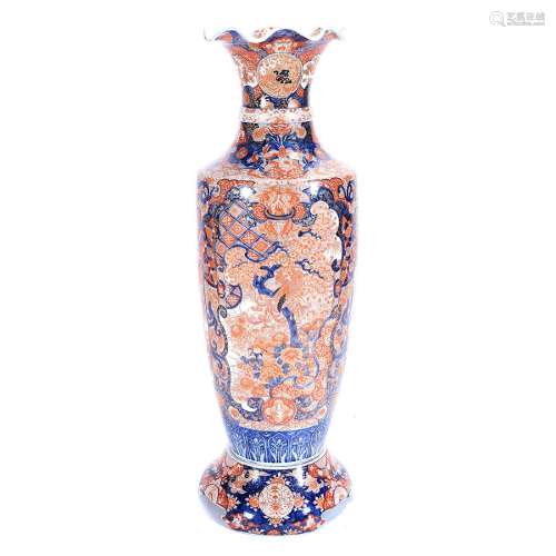 Massive Imari Vase and Stand, Meiji Period