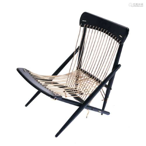 Mid Century Modern Japanese Maruni Rope Chair, Circa