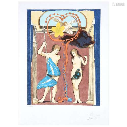 Salvador Dali "Le Jugement [The Lovers]" lithograph on