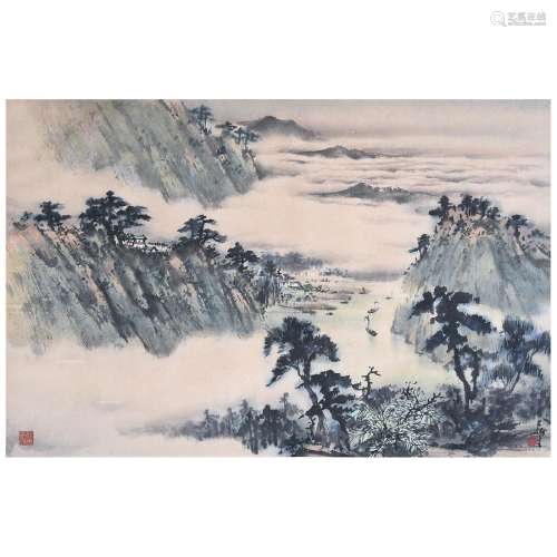 Huang Leisheng (b. 1928): Misty Landscape
