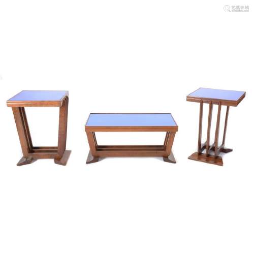 Karl Springer Style Three Piece Table Set