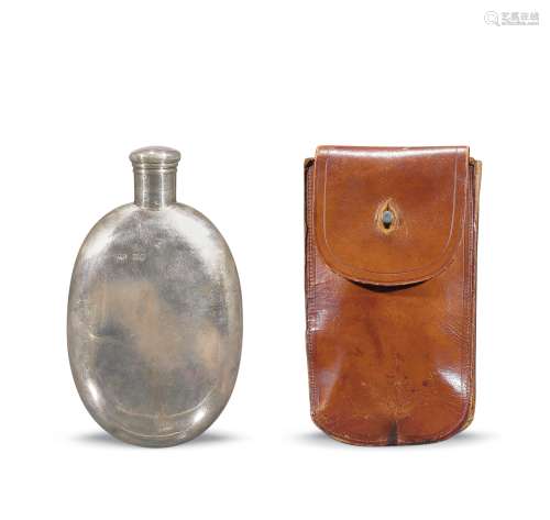 19世纪 纯银制酒壶