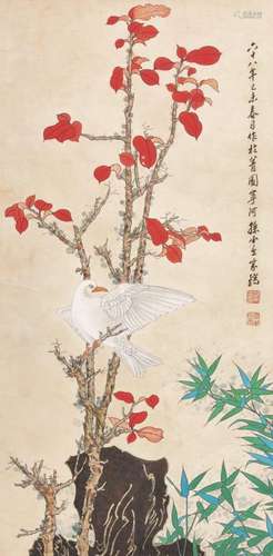 孙云生 花鸟 镜心 设色纸本