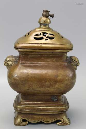 Chinese bronze incense burner.