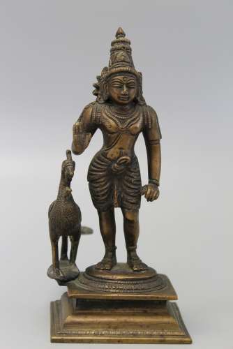 Indian bronze Buddha.