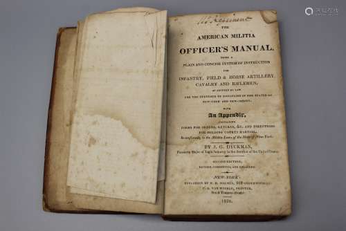 The American Militia Officer's Manual. ca. 1825.
