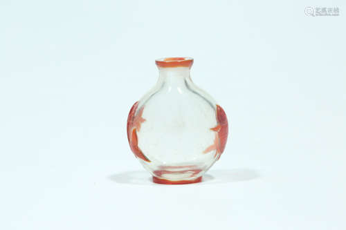 Chinese glass snuff bottle.