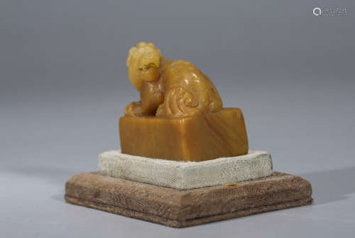 Chinese soapstone seal.