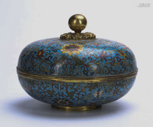 Chinese cloisonne box.