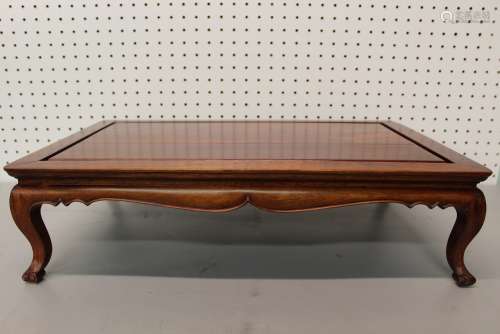 Chinese hard wood Kang table.