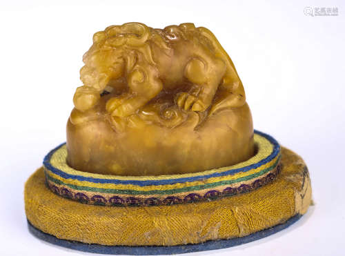 Chinese soapstone seal.