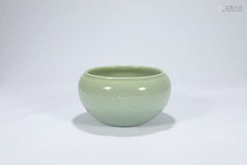 Chinese celadon porcelain brush washer.