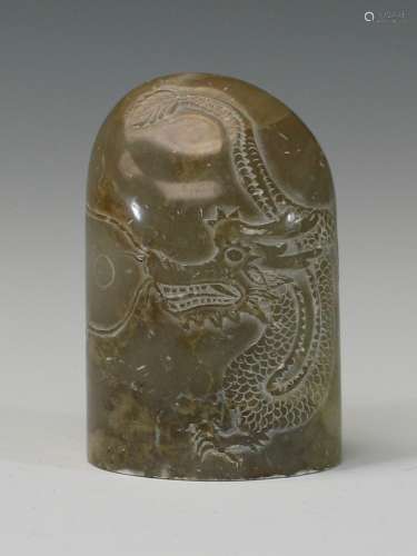 Chinese carved jade seal.