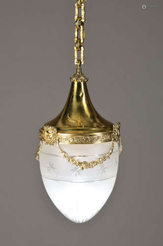 Deckenlampe, wohl deutsch,um 1900, ...